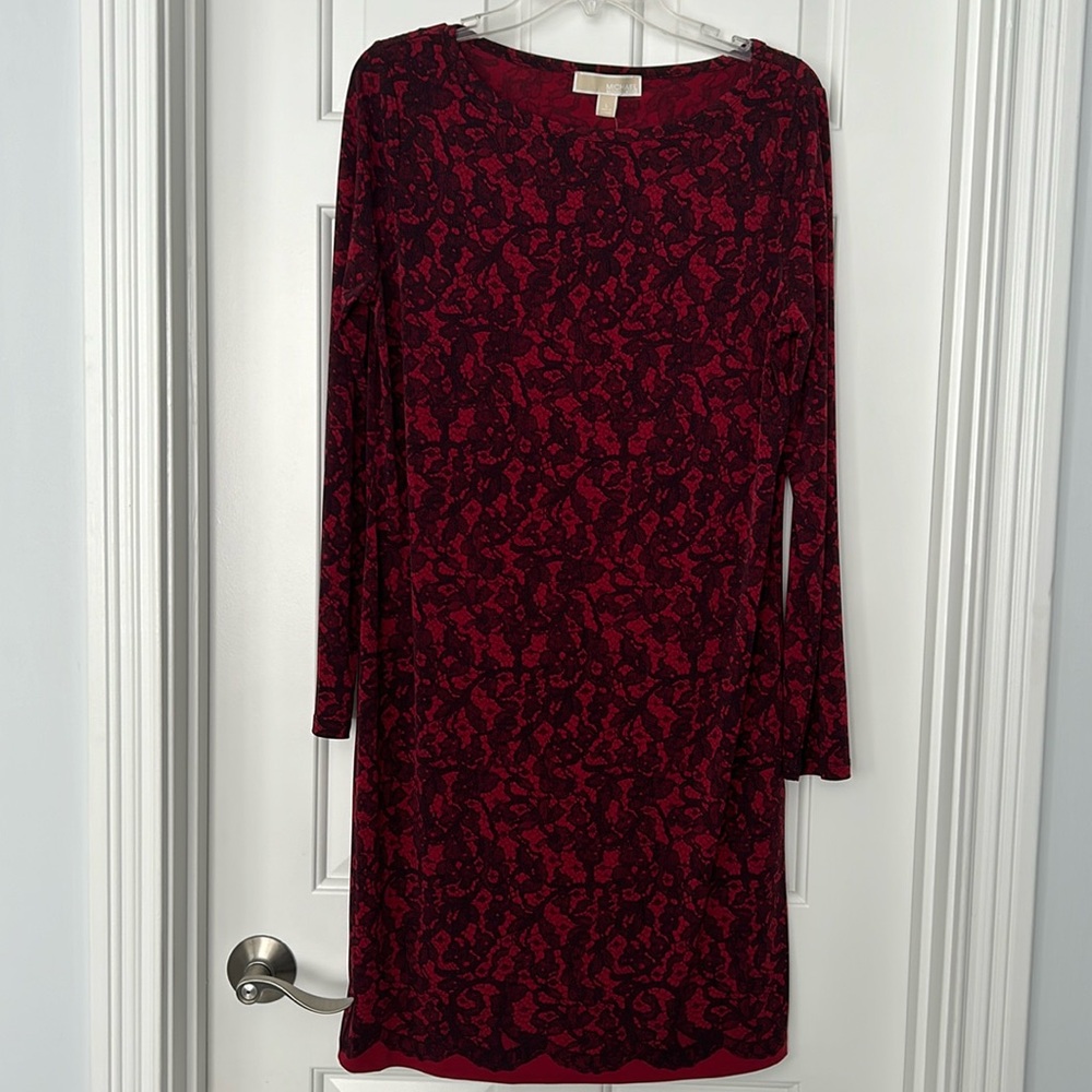 MICHAEL Michael Kors Red and Black Dress